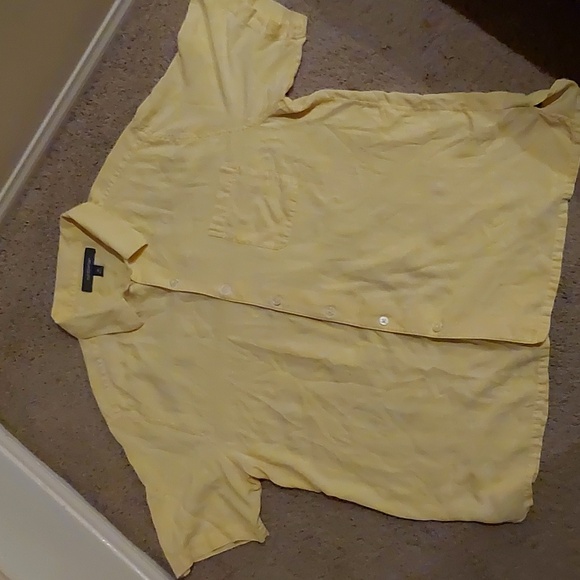 Men's Croft & Barrow Button Down Silk  Shirt Size XL - Picture 2 of 9